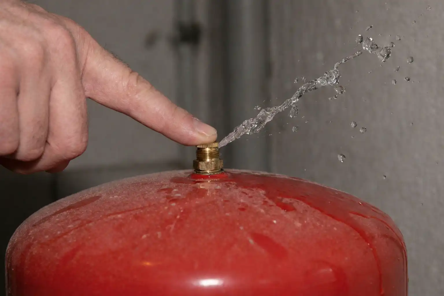 Kırmızı Genişleme Tankı Siboptan Su Gelmesi